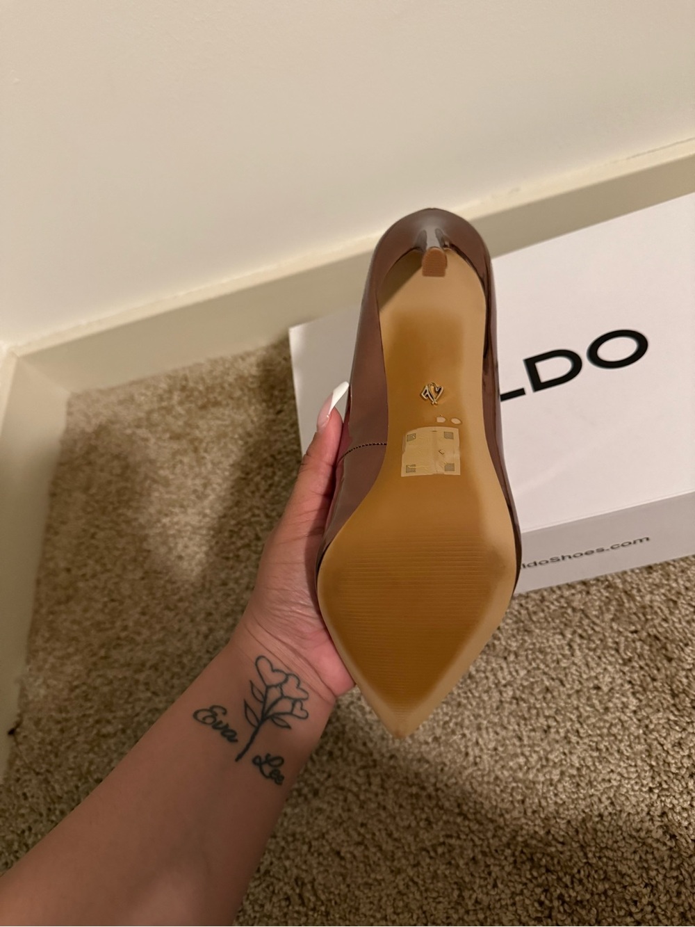 ALDO Copper Metallic Pointed-Toe Stiletto Pump - Picture 4 of 4